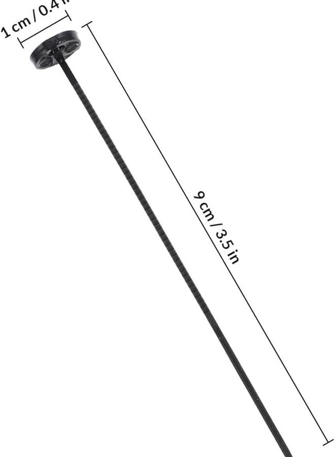 أزرار سوداء غير قابلة للخياطة 30 قطعة تثبيت بدون إبر لإصلاح الملابس وتزيين التنانير - Image 2